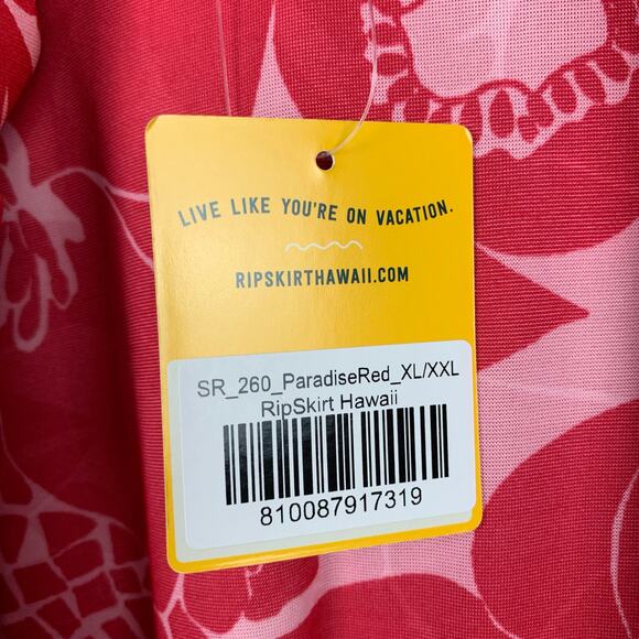 New RipSkirt Swim Coverup Red Paradise Sun Robe Beach Pockets Hood Womens XL XXL - Picture 9 of 11